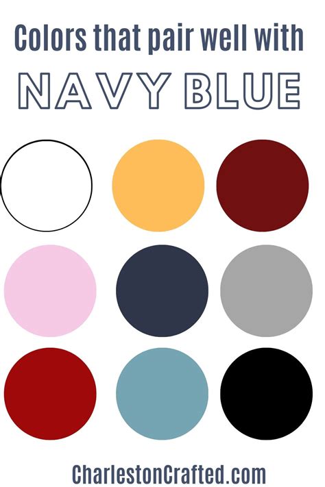 colors that match with navy blue